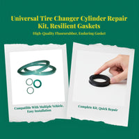Leak-proof gasket fits most changers.