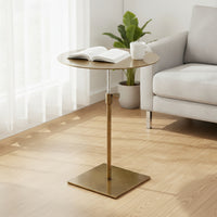 Adjustable Side Table Space Saving Sofa Side Table Compact for Small Areas