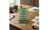 Flexible Interchangeable Circular Knitting Needle Set Zippered Knitting with Cables Compact Smooth for Crafters, Travel