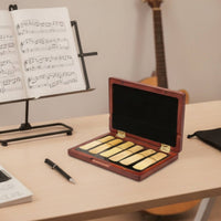 Wooden Wind Plate Case 6 Wind Plate Storage Box Holder for Instrumentalists