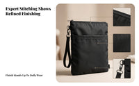 Slim Zipper Pouch Carry Item Smooth Finish Organized