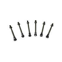 6 Pieces Drum Screws Metal Snare Drum Tension Rods Silver-Toned Tension Rods for Percussionists