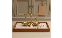 Miniature Balance Scale with Weights Realistic Balance Scale with Weights Compact for Study Desk