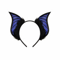 Soft & Fluffy Winged Creature Ear Headband Comfortable Fit Furry Winged Creature Flap Headband Lightweight Creature Ears Gentle on Hair for Halloween