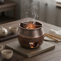 Copper Tea Heater Ventilation Control Tea Charcoal Heater Easy to Clean