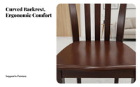 Spindle rear Side Chair hardwood Wood Spindle rear Chair Nordic aesthetic Sturdy Construction for Interior Decorators