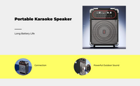 Rechargeable PA speaker for karaoke