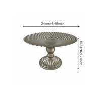 Vintage Flower Stand Multi-Use Metal Pedestal Tray Elegant for Hotel, Banquet