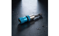 Knurled Bit Holder with Quick-Release Universal Hex Shank Adapter Wear-Resistant Rapid-Switch Bit Holder Industrial-Grade for Workshop