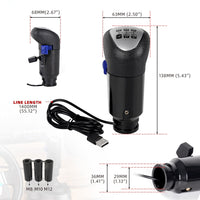Racing Game Simulator Shifter with Dual-Button High-Low Gear Shift Knob for Logitech G29 G27