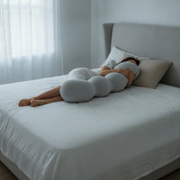 Contoured Ergonomic Body Pillow Supportive Body Pillow with Removable Cover Long Soft for Women, Reading
