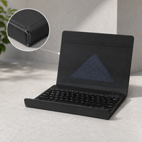 Universal 9-11 inch Tablet Case with Keyboard, Multi-functional Fashion Leather Cover