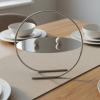 Round Mirror Tray Easy to Clean Mirror Tray Rust-Resistant for Tabletop
