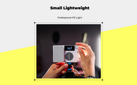 RGB LED video light, stepless dimming.