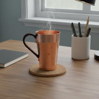 Thick Copper Drinking Cup Handcrafted Drinkware Vintage Style Drink Container for Restaurant