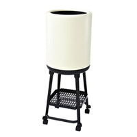 Kitchen Trash Bin on Wheels Rolling Trash Bin Metal Frame