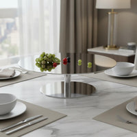 Double-Tier Mirrored Tray Minimalist Serveware Decorative