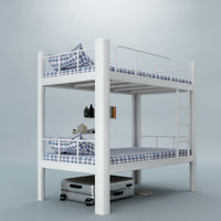 Metal Bunk Bed Space-Saving Bunk Bed Frame Heavy Duty for Students, Teens, Dormitory, Bedroom, Apartment