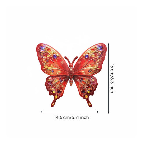 Butterfly Wall Decoration Raised Detailing Metal Butterfly Wall Decor