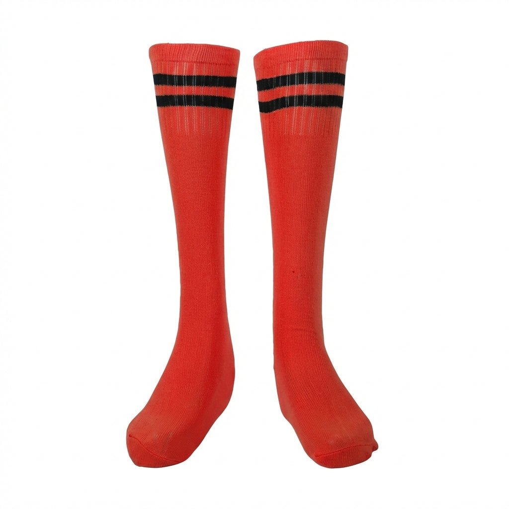 Mens Sports Socks for Football Soccer, Long Knee High Athletic Tube with Anti Spandex for Adults Size 5-11