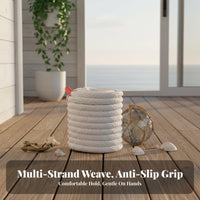 Heavy Duty Tug-of-War Rope High Tensile Strength Thick Braided Nylon Rope Long-Lasting Marine Mooring Line Wear-Resistant for Boat Owners, Boaters, Boating, Outdoor Activities, Competitions, Home Decoration