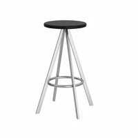 Round Seat Counter Stool Light Luxury Bar Chair Minimalist Design for Adults