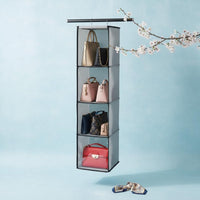 Enclosed Hanging Bag Organizer Large Capacity Hanging Purse Holder for Dorm Room