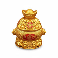 Treasure Bowl Prosperity Wealth Bowl Decoration Good Luck for Desk, Shop Owners