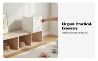 Square Lidded Bin Japanese aesthetic Lidded Container Decorative for Home Decorators