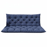Garden Swing Cushion Adjustable Straps Bench Seat Pad Piped Edges for Balcony