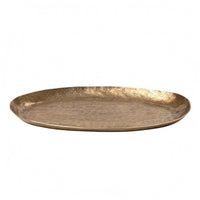 Gold Serving Tray Lustrous Finish Hammered Tray Decorative Serving Platter