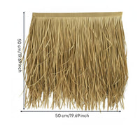 Plastic Thatch Tile Fireproof Synthetic Straw Roofing Long-Lasting for Patio