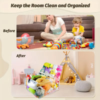 PVC Transparent Storage Bag for Plush Toys, Bean Bag Chair Cover, Large Capacity