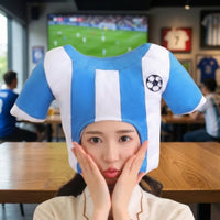 Lightweight Soccer Jersey Headwear Oversized Jersey Hat Novelty Soft Hat Funny for Partygoers