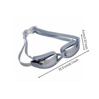 Wide View Adult Swimming Goggles HD Lenses Large Frame Swim Goggles Silicone Seal Waterproof Swimming Eyewear Adjustable Strap for Adults, Professionals, Training