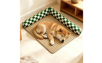 Pet Cooling Mat with Raised Edge Feline Cooling Bed Low-Rise