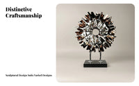 Radiant Sculpture Textured House Decoration Modern