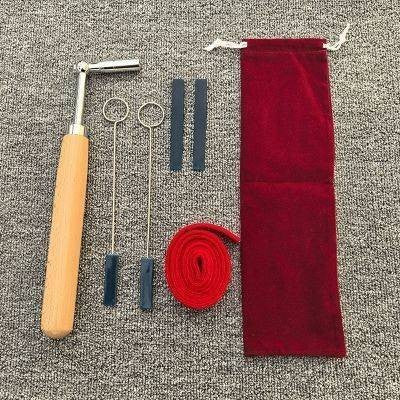 Piano Tuning Tool Kit with Wrench, Tuning Fork, Rubber Rod, 7 Pieces
