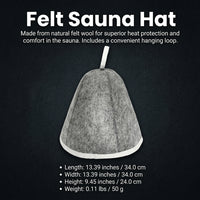Sauna Hat for Steam Bath, Steam Room Essential Parts, Heat Resistant Sauna Cap, Stylish Appearance S - Image 7