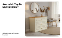 5-Drawer Metal Cabinet Floor-Standing Chest of Drawers Modern Design Large Storage Capacity for Renters, Homeowners, Hallway