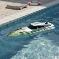 RC Speed Boat Self-Righting Distant Control Speed Boat LED Lights for Pond, Boys
