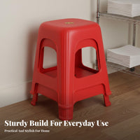 Stackable Stool Space-Saving Design Thickened Stool Nesting Utility Seat for Adults, Families, Dining Room, Kitchen, Classroom