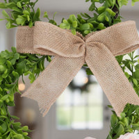 Easter Bunny Wreath Lightweight Holiday Decoration Handmade Look
