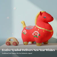 Year of the Horse Plush Toy, Zodiac Horse Doll, Lucky Symbol, Kids Gift
