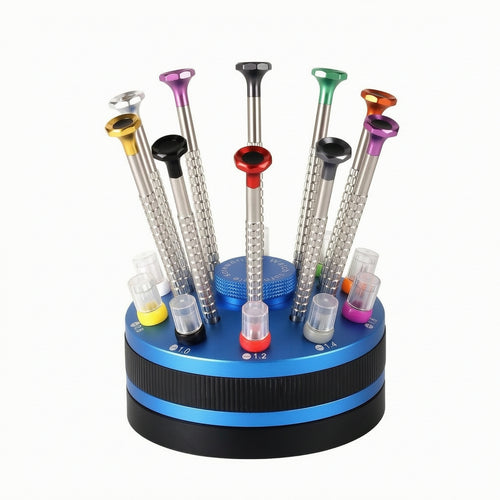 10 Pieces Screwdriver Set with Storage Base Portable Repair Toolkit Manual