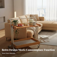 two-levellevel Rolling Stand adaptable Mobile Furniture Easy Assembly for Homeowners
