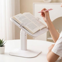 Book Stand, For Telework, Textbooks, Magazines, 320×232mm, For Kids, Adjustable Height/Angle/Width, Desktop Reading Stand