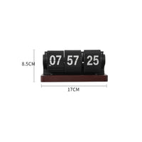 Desktop Flip Clock Hinged Cards Tabletop Timer Clock Easy to Gift Desk Decor