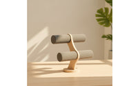 T Stand Display with Wooden Base  Jewelry Accessory Holder Lightweight Jewelry Display Stand Dresser