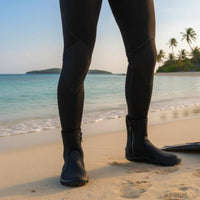 5 Mm Neoprene Dive Boots Vulcanized Sole Surfing Wading Shoes Anti-Scratch Diving Booties for Response Workers, Surfers, Beach